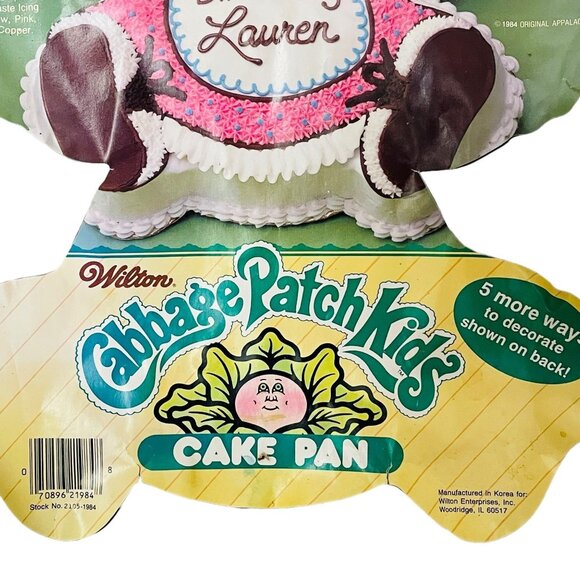 Wilton Cabbage Patch Kids Cake Pan 1984 Aluminum - Picture 2 of 5